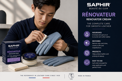 Saphir Renovator Cream Beaute du Cuir Renovator Cream+Cloth