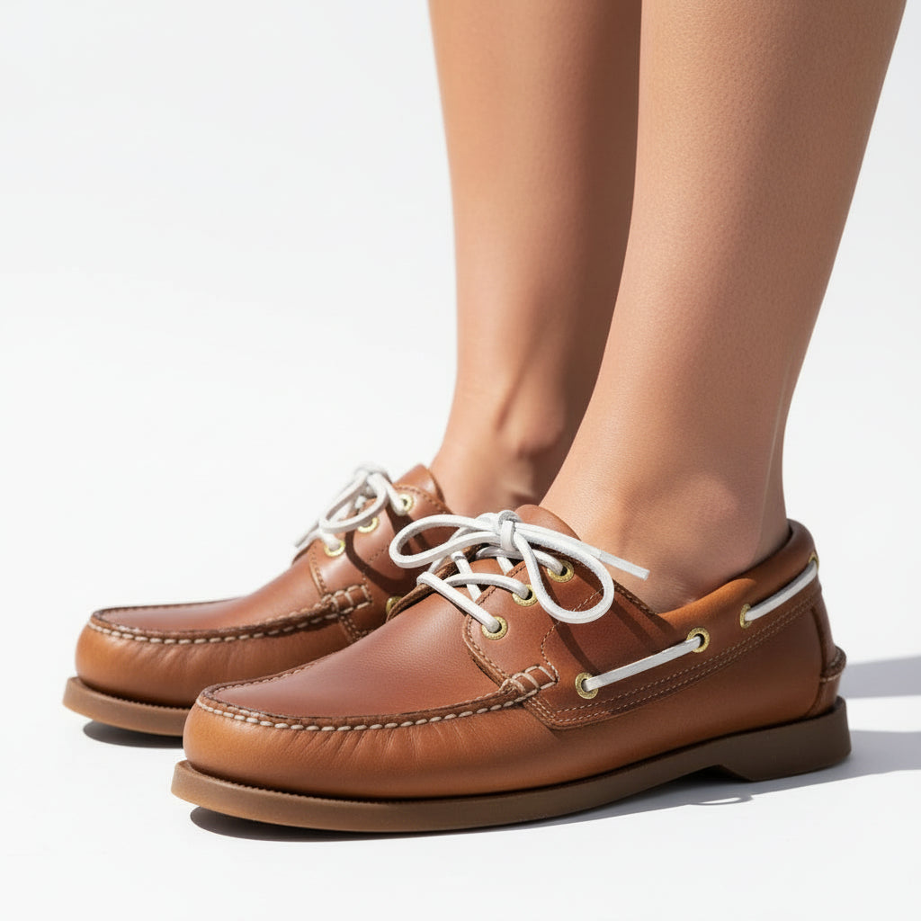 Sebago Leather Laces Square-Cut Replacement