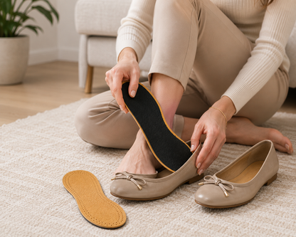 Dasco Leather Insoles - Textured Comfort for All-Day Support