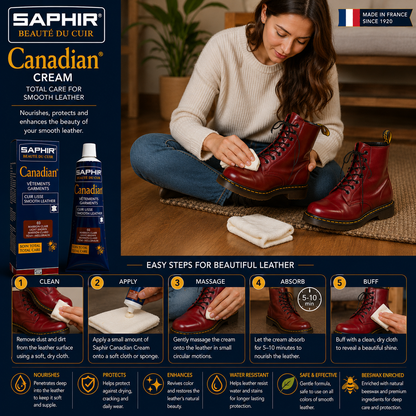 Saphir Canadian Cream - Premium Leather Care from Beaute du Cuir
