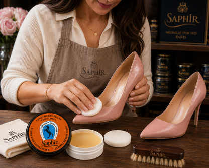 Saphir Saddle Soap for Luxurious Leather Care and Protection