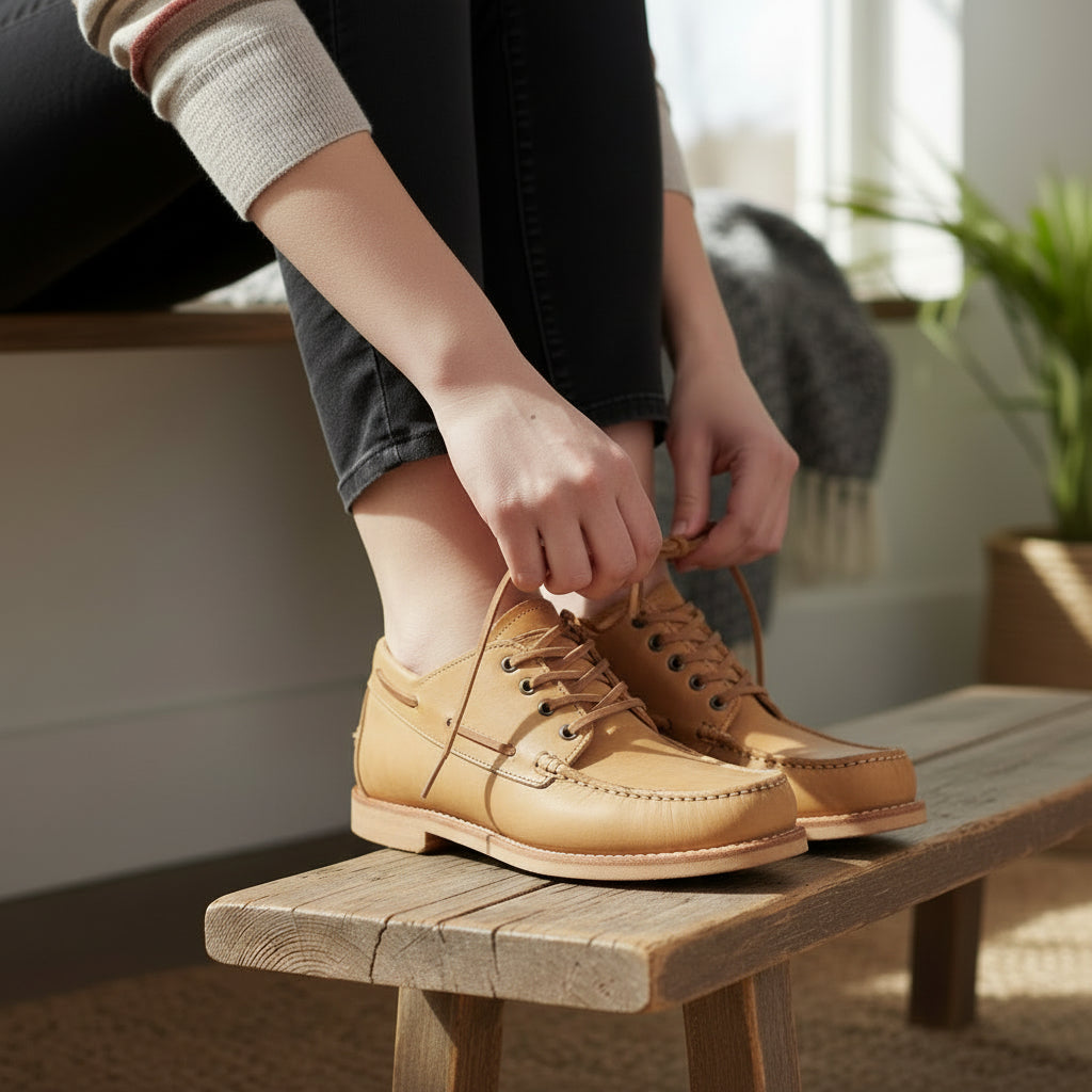 Sebago Leather Laces Square-Cut Replacement