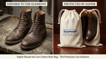 Saphir Cotton Boot Bag Premium Protection Beaute du Cuir Cotton