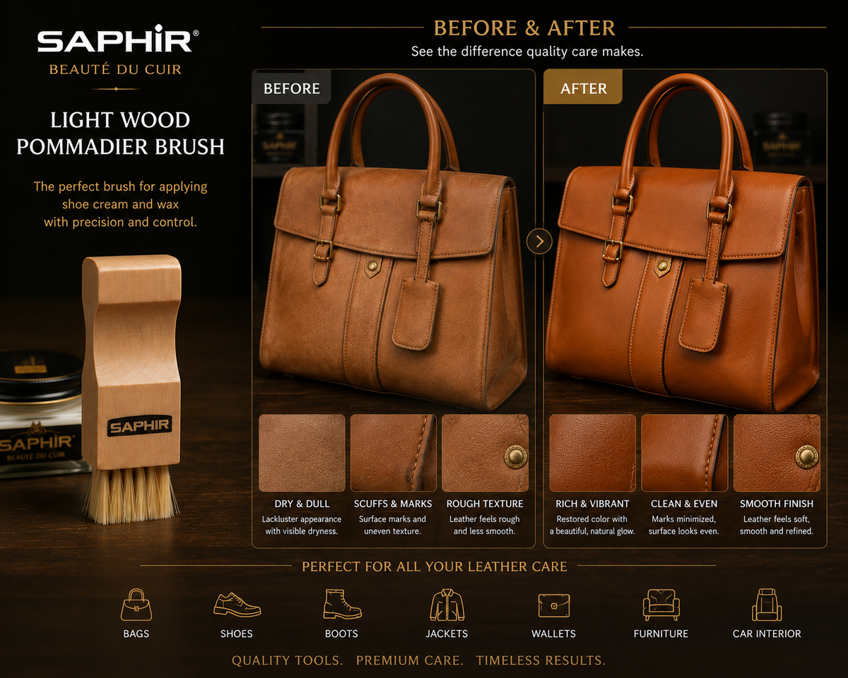 Saphir Pommadier Brush Beaute Light Wood