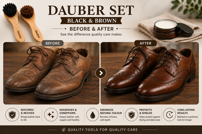 Dauber Brush Set for Leather Care Ideal