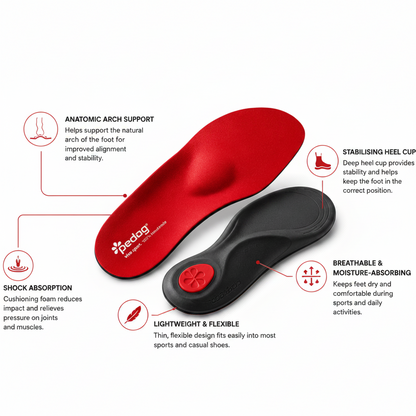 Pedag Viva Sport Fitness Foot Support Insole 181 Red