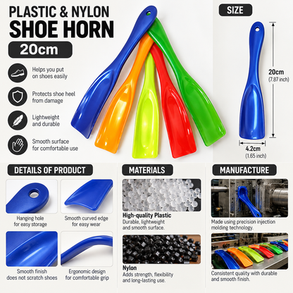 Plastic & Nylon Shoe Horn 20cm