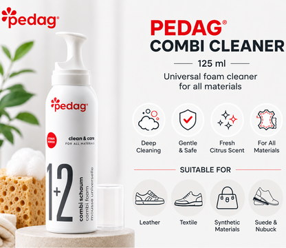 Pedag Combi Cleaner - Gentle, Deep Leather & Material Cleaning Foam 125ml