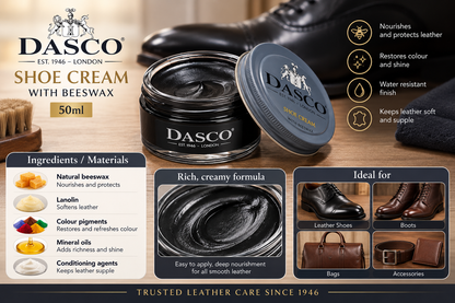 Dasco Shoe Cream with Beeswax 50ml