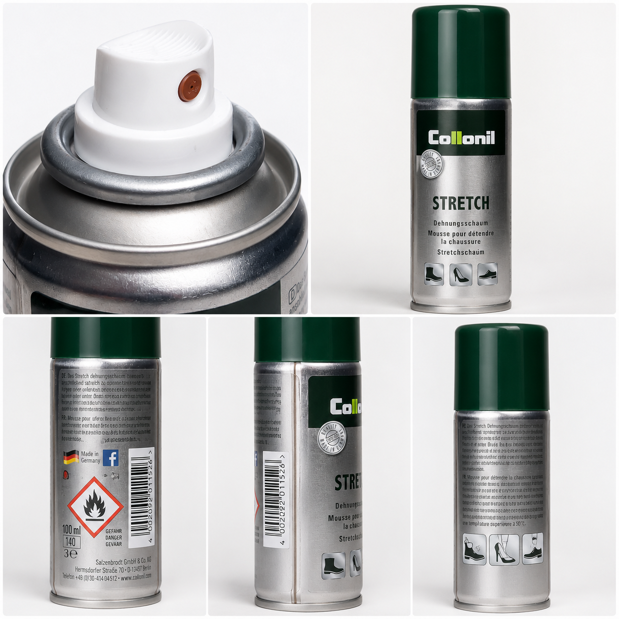 Collonil Stretch 100ml Shoe Stretching Foam for Tight Leather Shoes