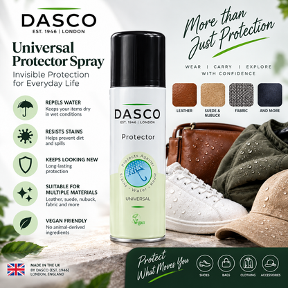 Dasco Universal Protector Spray Ultimate Protection for Your Footwear and Fabrics