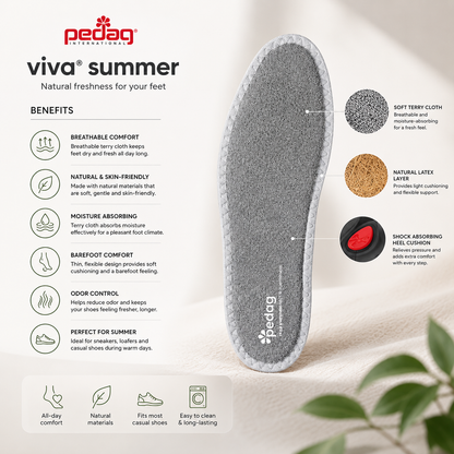Pedag Summer Insoles for Ultimate Comfort and Breathability