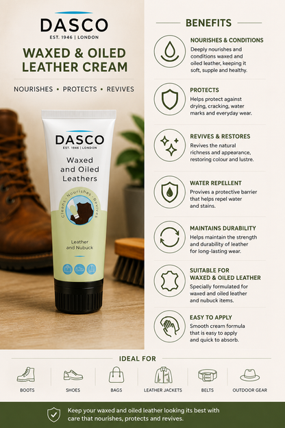 Dasco Waxed & Oiled Leather Cream 75ml