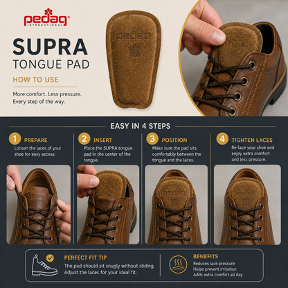 Pedag Tongue Pad for Enhanced Comfort and Foot Support