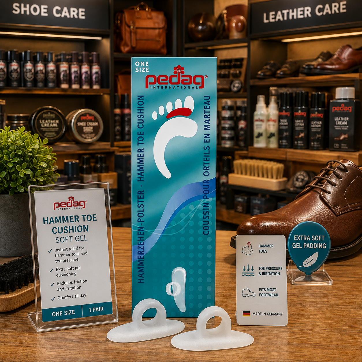 Pedag Hammer Toe Cushion Soft Gel Support