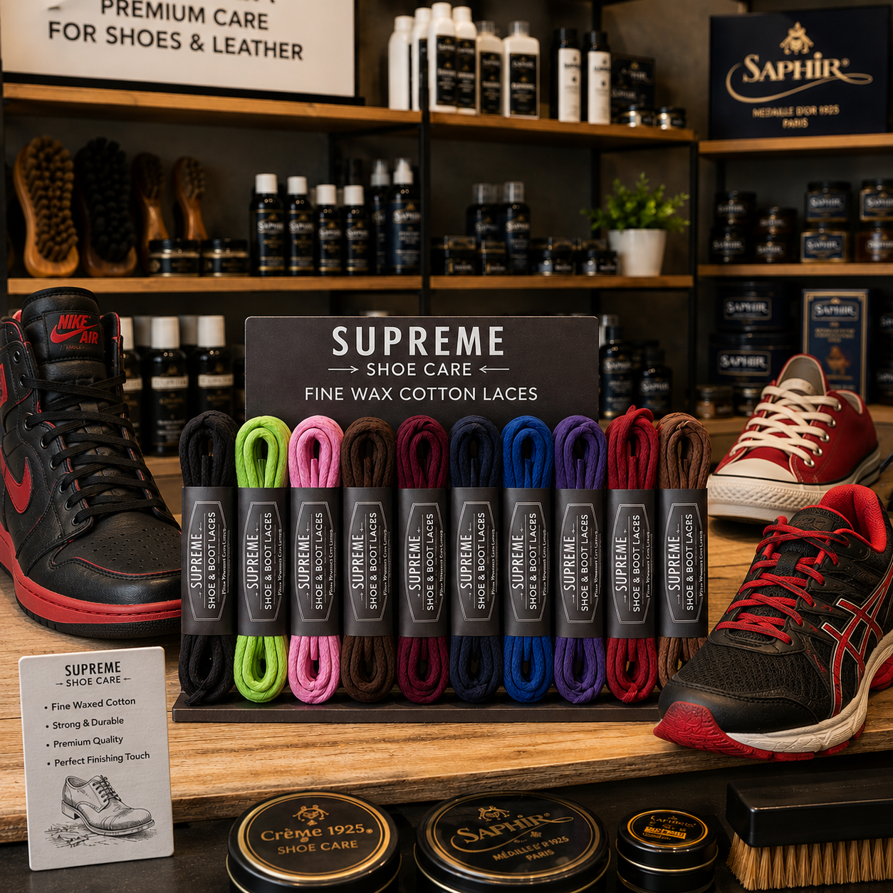 Supreme Shoe Care Fine Wax Cotton Laces