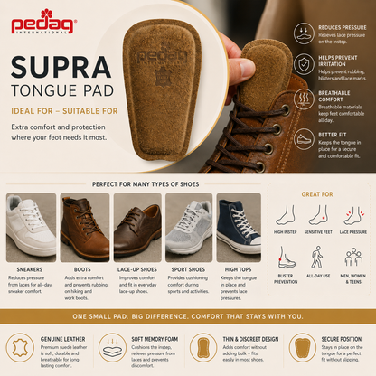 Pedag Tongue Pad for Enhanced Comfort and Foot Support