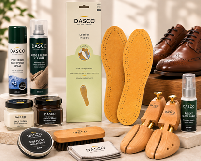 Dasco Leather Insoles - Textured Comfort for All-Day Support