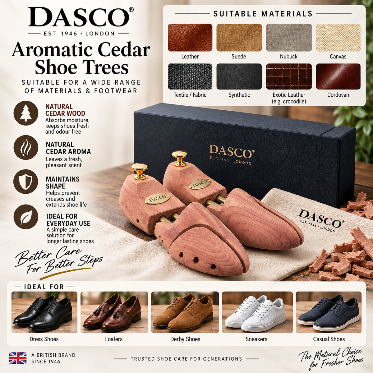 Barker Aromatic Cedar Shoe Trees