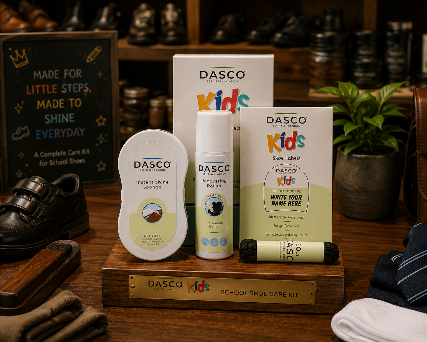 Dasco Kids School Shoe Care Kit