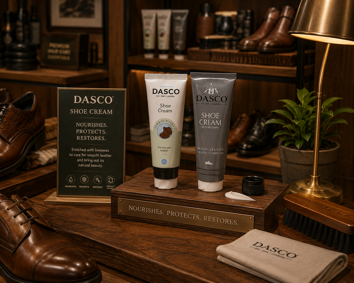 Dasco Shoe Cream 75ml Tube with Applicator