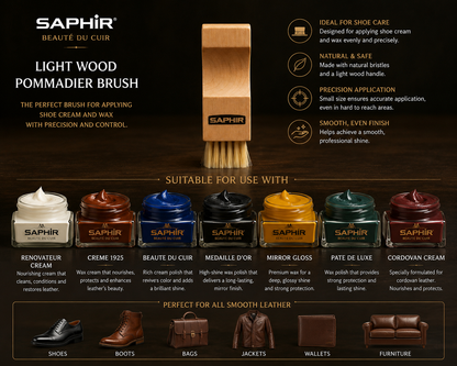 Saphir Pommadier Brush Beaute Light Wood