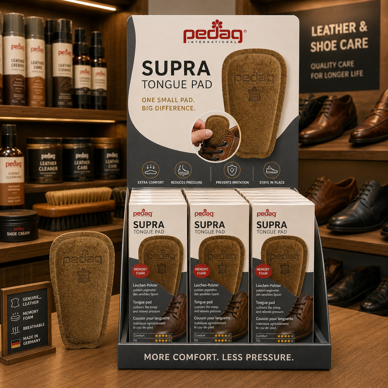 Pedag Tongue Pad for Enhanced Comfort and Foot Support