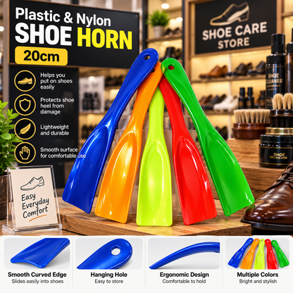 Plastic & Nylon Shoe Horn 20cm