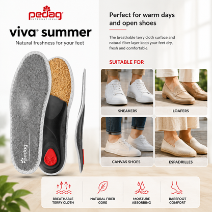 Pedag Summer Insoles for Ultimate Comfort and Breathability