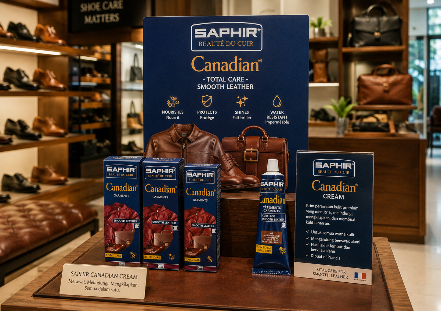 Saphir Canadian Cream - Premium Leather Care from Beaute du Cuir