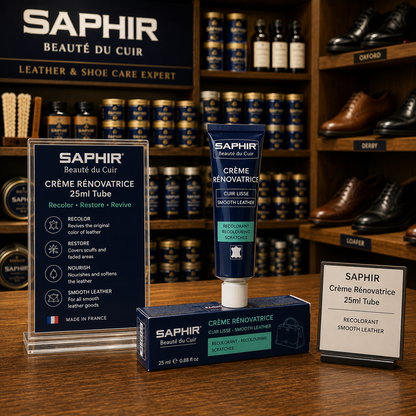 Saphir Creme Renovatrice 25ml Tube for Leather Care and Restoration