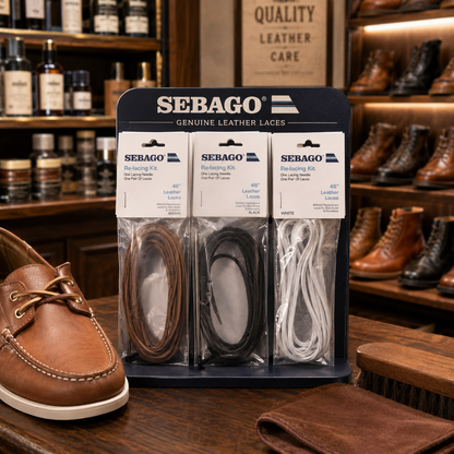 Sebago Leather Laces Square-Cut Replacement