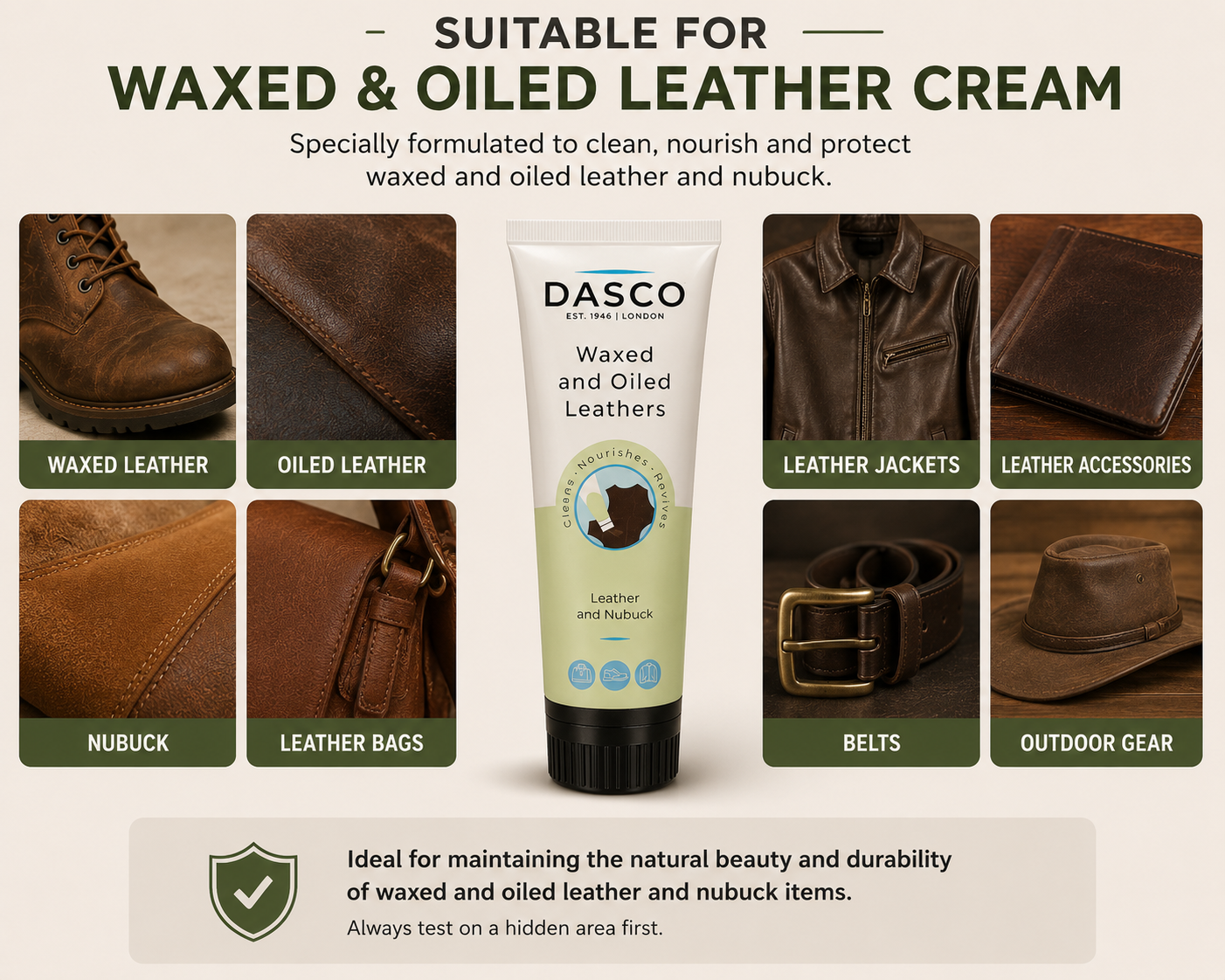 Dasco Waxed & Oiled Leather Cream 75ml