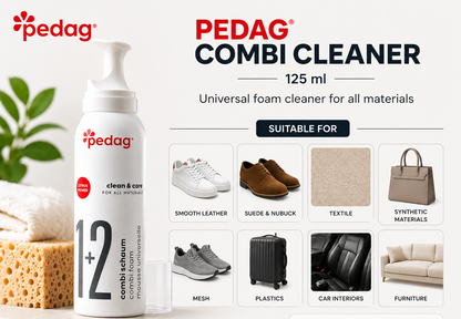 Pedag Combi Cleaner - Gentle, Deep Leather & Material Cleaning Foam 125ml