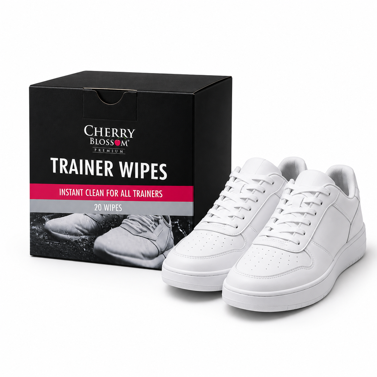Cherry Blossom Trainer Wipes | Instant Trainer Cleaning Wipes Pack of 20
