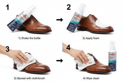 Pedag Combi Cleaner - Gentle, Deep Leather & Material Cleaning Foam 125ml