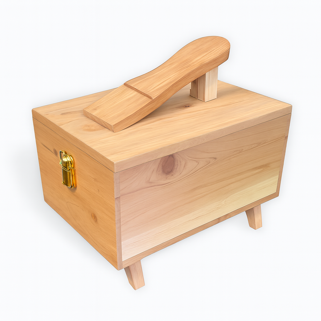 Footrest Cedar Wood Valet Box
