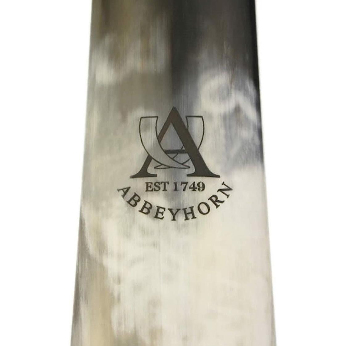 Abbeyhorn Flat Shoehorn 4" with Leather Thong - Gift Box Included