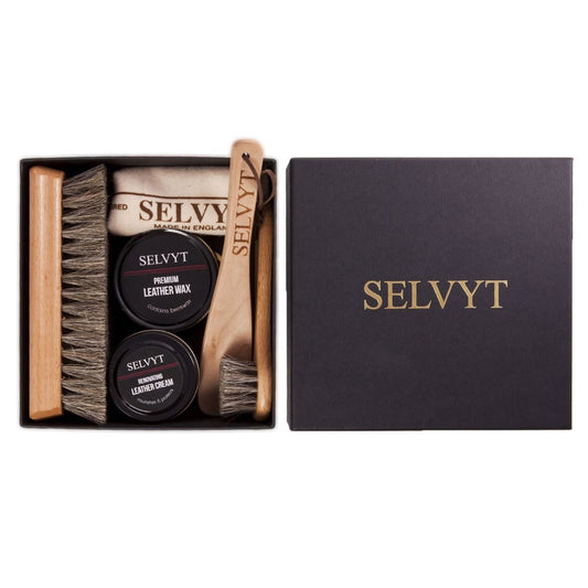 Selvyt Luxury Shoe Care Kit SET D - Gift Box