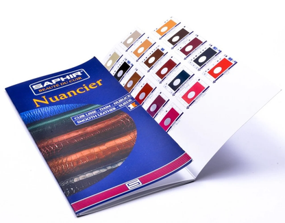 Saphir Beaute du Cuir Shade Chart Nuancier Card