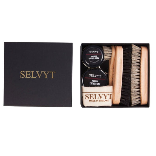 Selvyt Luxury Shoe Care Kit SET C - Gift Box