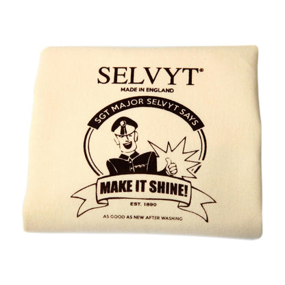 Selvyt Sgt. Major SR B Cloth 35x35cm and Leather Wax