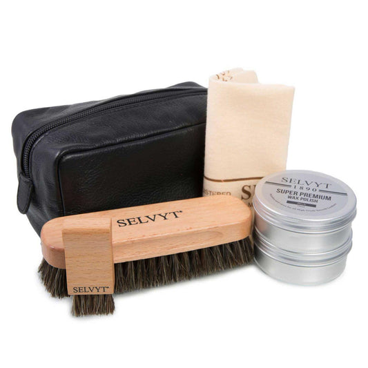 Selvyt 1890 SET Q Shoe Care Kit Luxury Bag