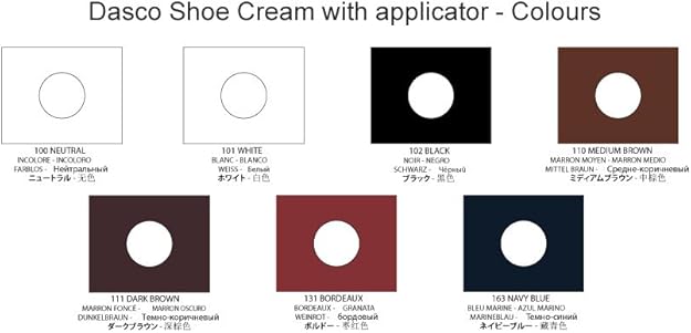 Dasco Shoe Cream 75ml Tube with Applicator