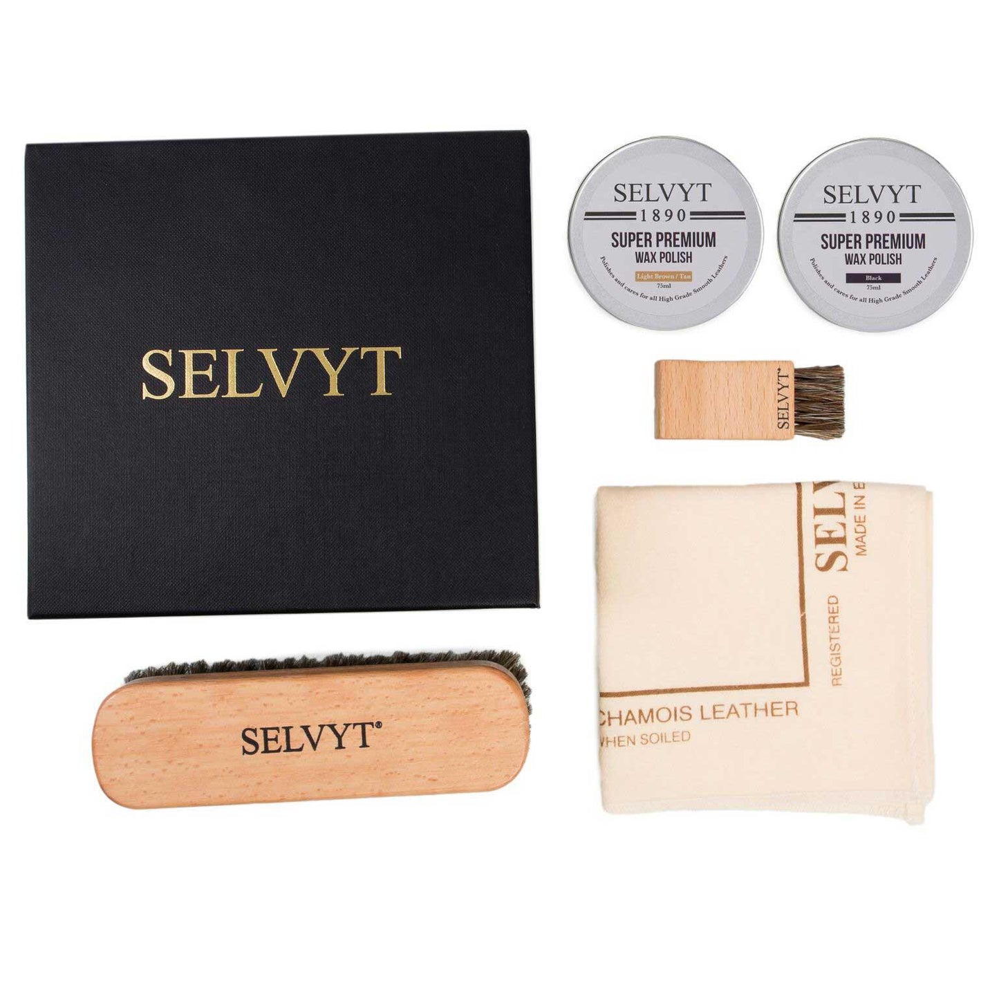 Selvyt 1890 SET V Shoe Care Kit Gift Box