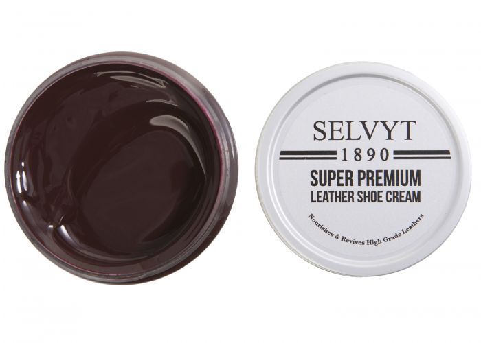 Selvyt 1890 Super Premium Leather Shoe Cream, Jar Brush and Cloth