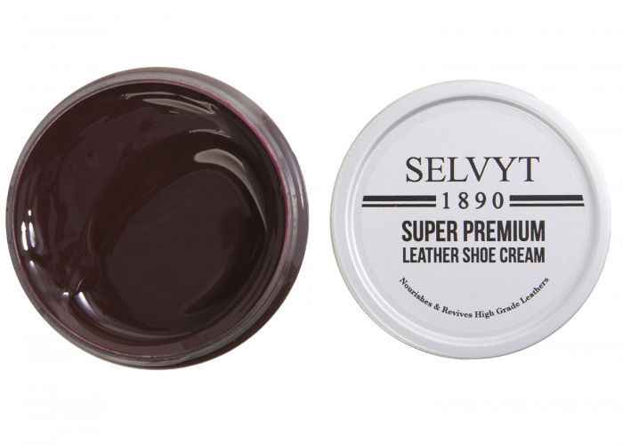 Selvyt 1890 Super Premium Leather Shoe Cream, Jar Brush and Cloth