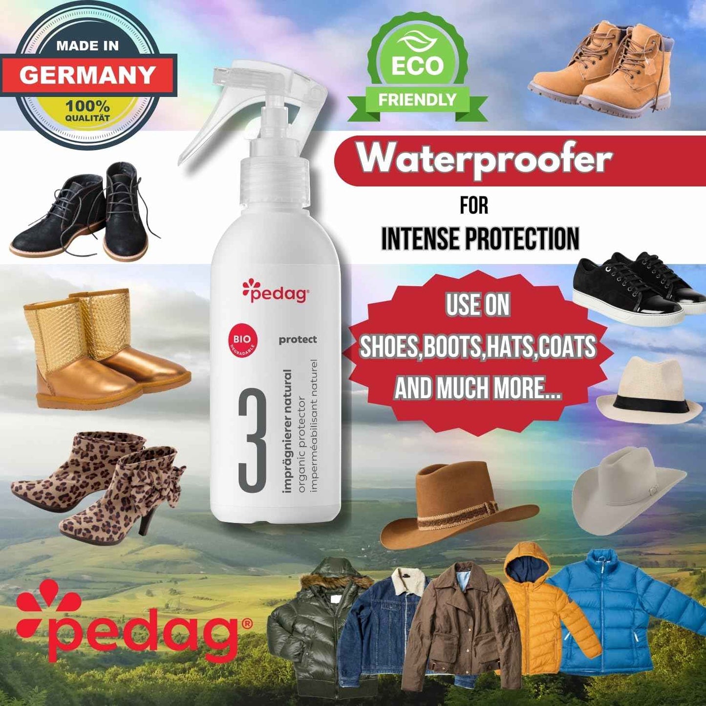 Pedag ECO-Line No.3 Organic Protector 220ml Waterproof Shoe Spray