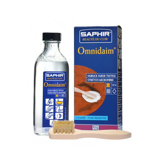 Saphir Beaute du Cuir Omnidaim Suede Cleaner 100ml + Silk Bristle Brush