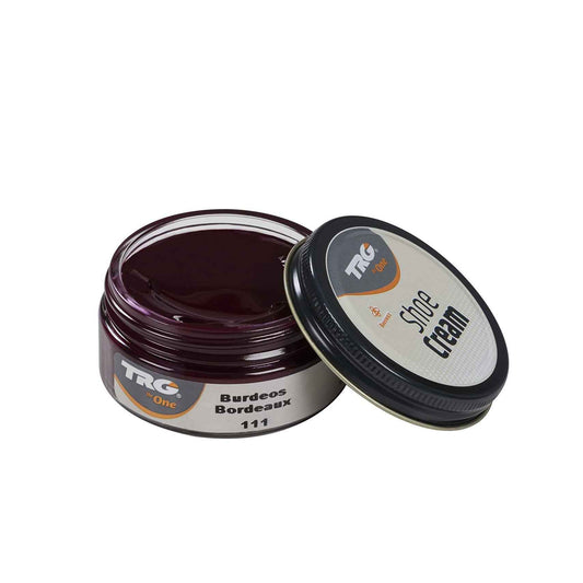 TRG Shoe Cream 111 Bordeaux 50ml Leather Polish with Beeswax